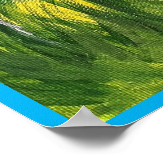 Lüster - Original Malerei und Gedicht Poster (Ecke)