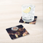 Lüster Rechteckiger Pappuntersetzer (Vor Ort)