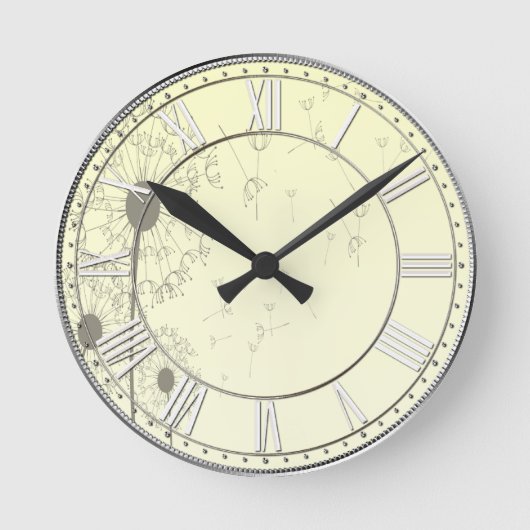 Lüster Runde Wanduhr (Vorderseite)