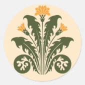 Lüster Runder Aufkleber (Vorderseite)