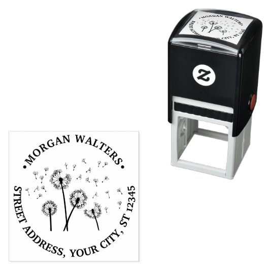 Lüster Samen in der Rücksendeadresse "Windname" Permastempel (Beispiel)