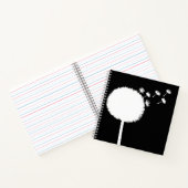 Lüster Samen Notebook schwarz und weiß Notizblock (Innenseite)