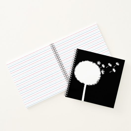 Lüster Samen Notebook schwarz und weiß Notizblock (Innenseite)