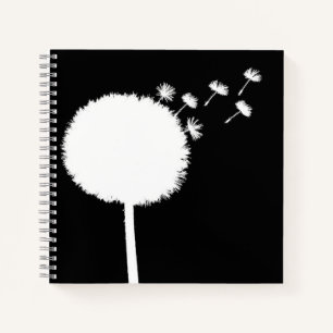 Lüster Samen Notebook schwarz und weiß Notizblock