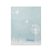 Lüster, Schmetterlinge und blaue Himmel Notizblock (Rotiert)