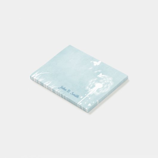 Lüster, Schmetterlinge und blaue Himmel Post-it Klebezettel (angewinkelt)