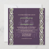 Lüster + Schmiedeeisen + Weinreben Einladung (Rückseite)