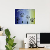 Lüster und Himmel Poster (Heimbüro)