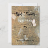 Lüster und Schmetterlinge Rustikales Brautparty Einladung (Vorderseite)