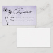 Lüsterkleidung auf dem Lavendelwasser-Farbeffekt e Terminkarte (Vorne/Hinten)