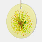 Lüstern aus gelber Wildblume, Aquarell Blume Keramik Ornament (Links)