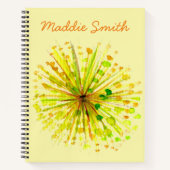 Lüstern aus gelber Wildblume, Aquarell Blume Notizblock (Vorderseite)