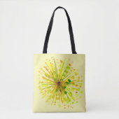 Lüstern aus gelber Wildblume, Aquarell Blume Tasche (Vorderseite)
