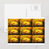 Lüsterngelbe Blume Frühlingsfrüchte Postkarte (Vorne/Hinten)