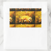 Lüsterngelbe Blume Frühlingsfrüchte Rechteckiger Aufkleber (Tasche)