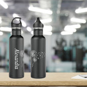 Lüsterungen in der Windmonogramm Edelstahlflasche