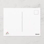 Lustger Spruch "Schmetterling" Postkarte (Rückseite)