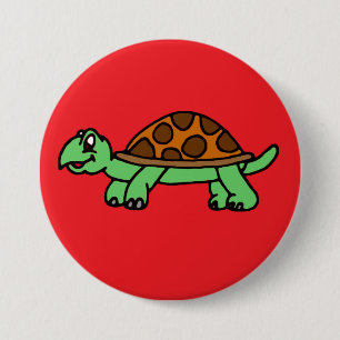 Lustiege Schildkröte Button