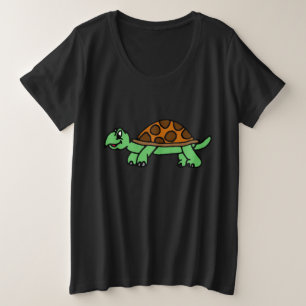 Lustiege Schildkröte Große Größe T-Shirt