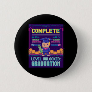 Lustig 2025 Gamer Level Abgeschlossen Master Colle Button