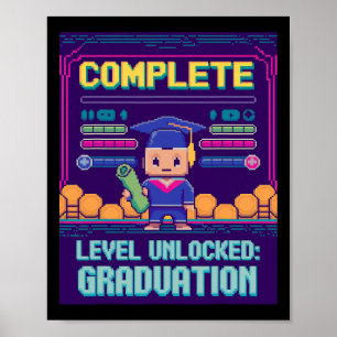 Lustig 2025 Gamer Level Abgeschlossen Master Colle Poster