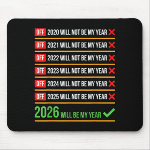 Lustig 2026 Wird Mein Jahr Sitive Comeback Humor  Mousepad