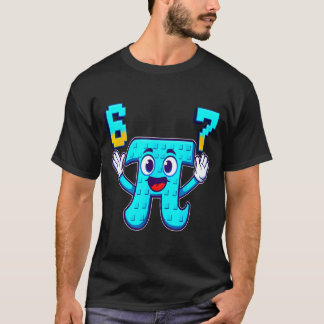 Lustig 3.14 6 7 Meme Mathe Nerd GenZ Gehirnverrott T-Shirt