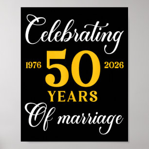 Lustig 50 Jahre Ehe 1976 50. Hochzeitstag Poster