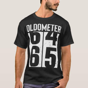 Lustig 65 Jahre alt 65. Geburtstag Odometer Oldome T-Shirt