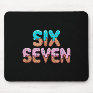 Lustig 67 6 7 Tropfende Helle Farben Eiscreme-Stil Mousepad