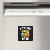 Lustig 67 bruh Ostern dabbing Mädchen Meme sechs s Magnet (In Situ (Geschirrspüler))