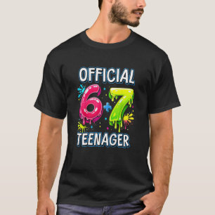 Lustig 67 Meme 13. Geburtstag Offizieller Teenager T-Shirt
