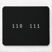 Lustig 67 Meme Binärcode Computer Science Nerd Sl Mousepad (Vorne)