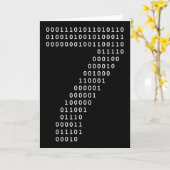 Lustig 67 Meme Binärcode Tech Geek Digital Sechs S Karte (Gelbe Blume)