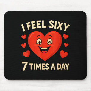 Lustig 67 Meme Sechs Sieben Herz Valentinstag Männ Mousepad