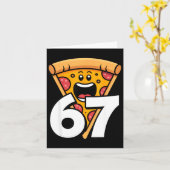 Lustig 67 Meme Sechs Sieben Humor Essen Zza Karte (Gelbe Blume)