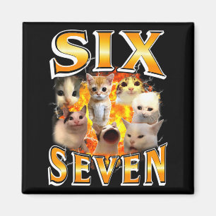 Lustig 67 Meme Sechs Sieben Katzen Meme Lustig Boo Magnet