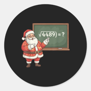 Lustig 67 Meme Sechs Sieben Mathelehrer Weihnachte Runder Aufkleber