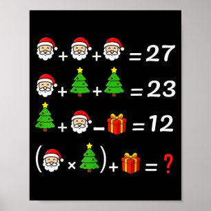 Lustig 67 Meme Weihnachten Mathelehrer Santa Sechs Poster