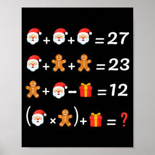 Lustig 67 Meme Weihnachten Mathelehrer Santa Sechs Poster