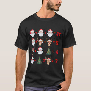 Lustig 67 Meme Weihnachten Mathelehrer Santa Sechs T-Shirt