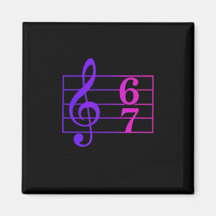 Lustig 67 Musik Meme Slang Musiklehrer Humor Retro Magnet
