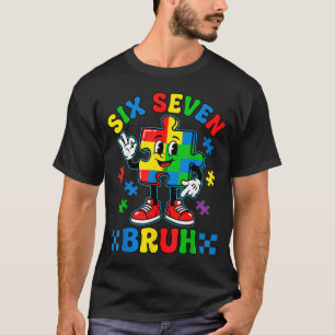 Lustig 67 Puzzle Autismus-Bewusstsein 6 7 Männer J T-Shirt