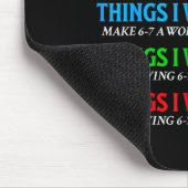 Lustig 67 Sechs Sieben 6 7 Meme Dinge, die man tun Mousepad (Ecke)