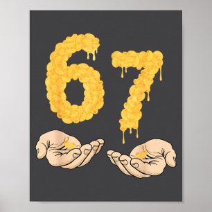 Lustig 67 Sechs Sieben Cheesy Mac & Cheese 6 7 Poster