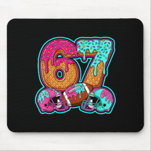 Lustig 67 Sechs Sieben Meme American Football Zahl Mousepad