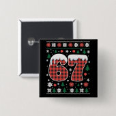 Lustig 67 Sechs Sieben Meme Cringe Weihnachten Rot Button (Vorne & Hinten)