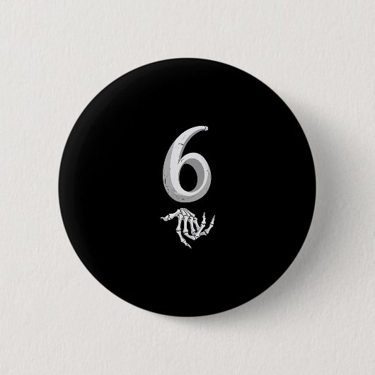 Lustig 67 Sechs Sieben Meme Paar passend Halloween Button (Vorderseite)