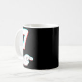 Lustig 67 Sechs Sieben Meme Paar passendes Hallowe Kaffeetasse (Vorderseite Links)