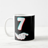 Lustig 67 Sechs Sieben Meme Paar passendes Hallowe Kaffeetasse (Links)